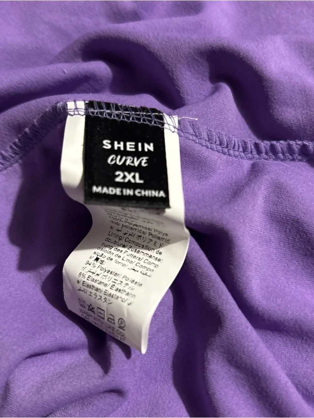 Lilac one shoulder asymmetrical hem dress with runched detailing - Picture 3 of 4